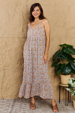 HEYSON Take Your Chances Floral Halter Neck Maxi Dress