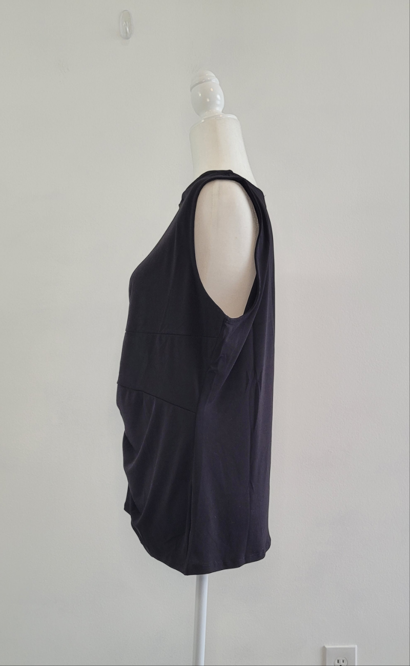 Lovely Time Twist Tank In Black