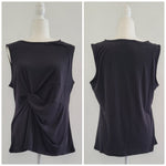 Lovely Time Twist Tank In Black