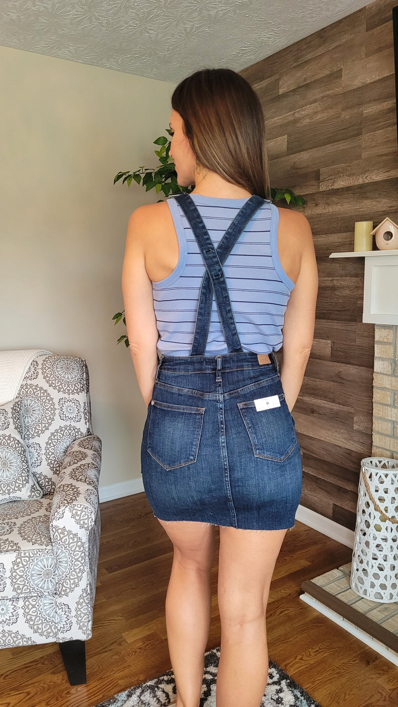 Agnes Denim Overall Dress