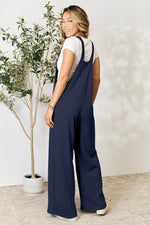 Double Take Wide Strap Overall with Pockets in Multiple Colors