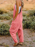 Double Take Sleeveless V-Neck Pocketed Jumpsuit in Multiple Colors