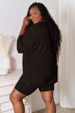 Basic Bae Soft Rayon Three-Quarter Sleeve Top and Shorts Set in Multiple Colors