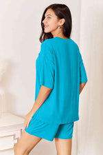 Basic Bae Soft Rayon Half Sleeve Top and Shorts Set in Multiple Colors