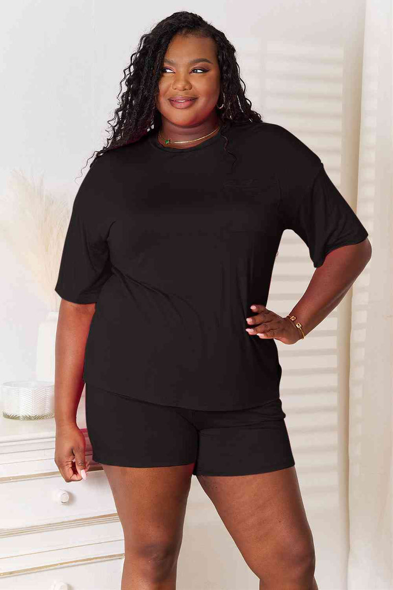 Basic Bae Soft Rayon Half Sleeve Top and Shorts Set in Multiple Colors