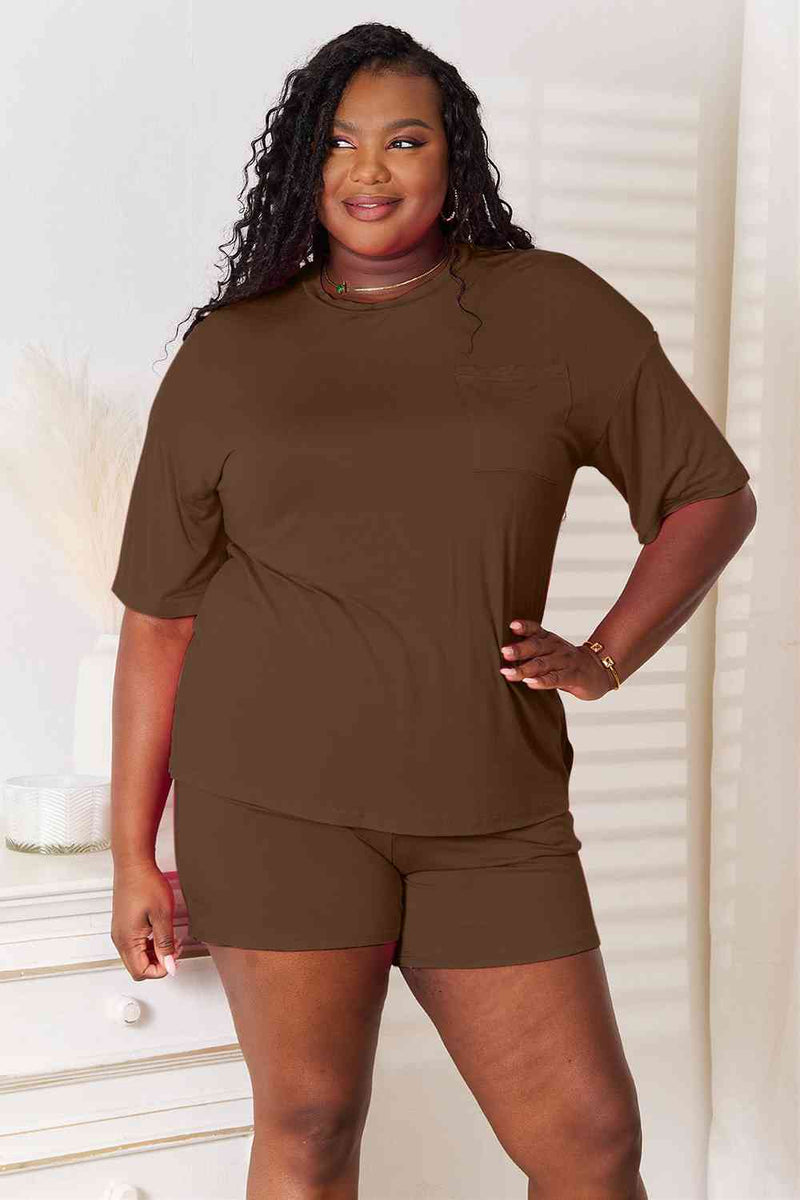 Basic Bae Soft Rayon Half Sleeve Top and Shorts Set in Multiple Colors