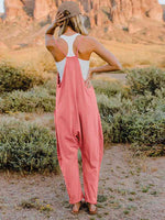 Double Take Sleeveless V-Neck Pocketed Jumpsuit in Multiple Colors