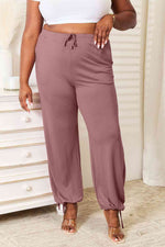 Basic Bae Soft Rayon Drawstring Waist Pants with Pockets in Multiple Colors