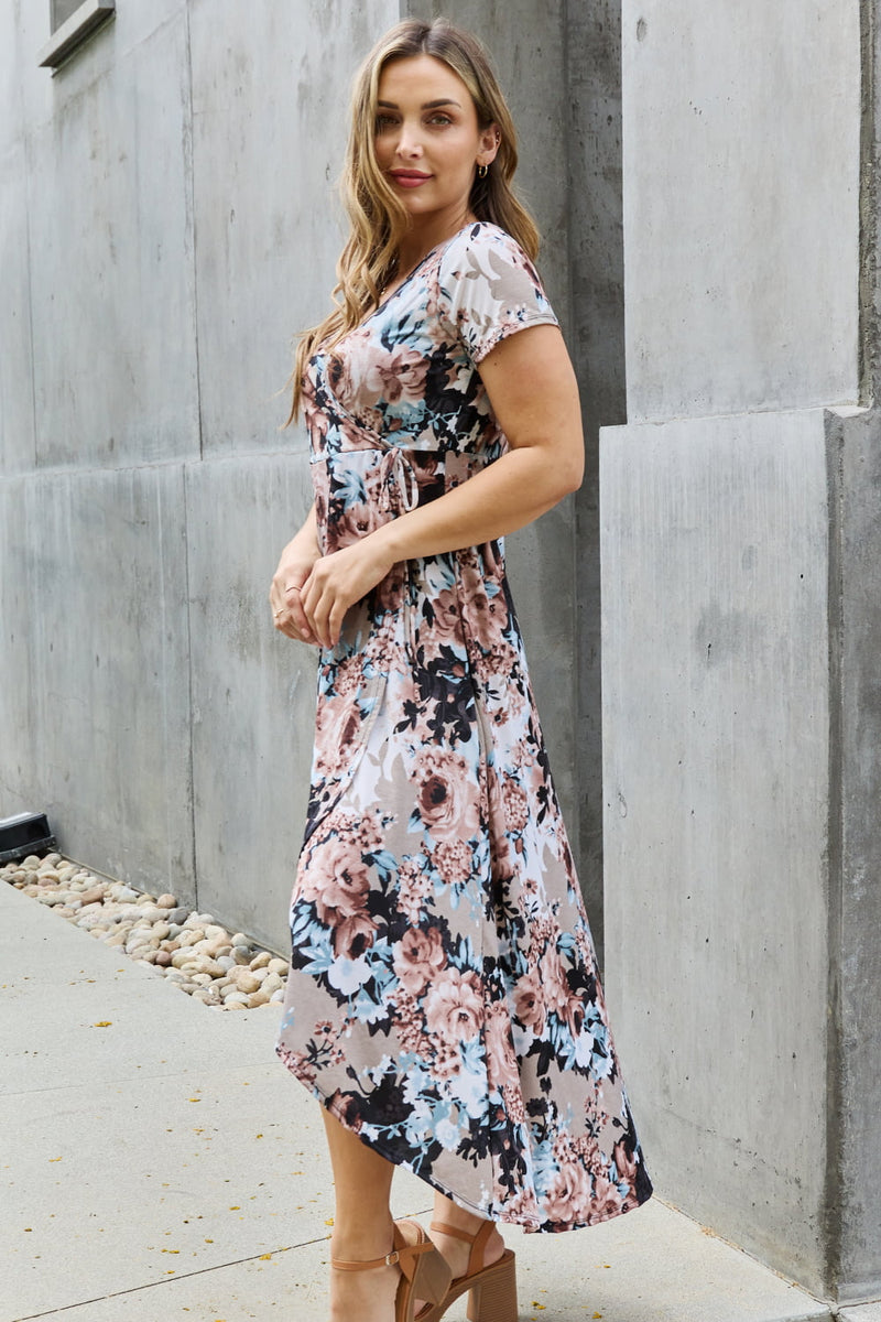 Heimish Give Me Roses Floral Maxi Wrap Dress