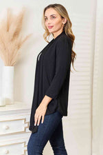 Culture Code Open Front Cardigan in Black