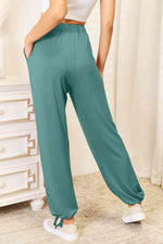 Basic Bae Soft Rayon Drawstring Waist Pants with Pockets in Multiple Colors