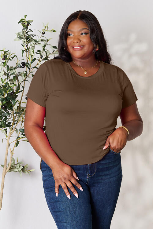 Basic Bae Round Neck Short Sleeve T-Shirt in Multiple Colors