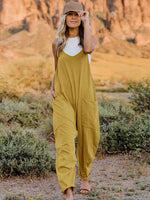 Double Take Sleeveless V-Neck Pocketed Jumpsuit in Multiple Colors