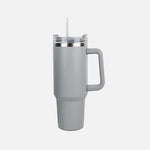 Stainless Steel Tumbler with Handle and Straw in Multiple Colors