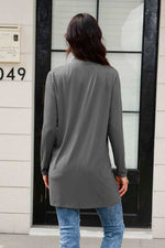 Basic Bae Open Front Long Sleeve Cardigan with Pockets in Multiple Colors