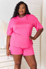 Basic Bae Soft Rayon Half Sleeve Top and Shorts Set in Multiple Colors