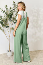 Double Take Wide Strap Overall with Pockets in Multiple Colors