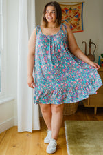 Floral Essence Tie Strap Dress