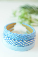 Natural Beauty Headband 3 Pack In Blue