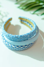 Natural Beauty Headband 3 Pack In Blue