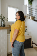 New Edition Mineral Wash T Shirt In Yellow