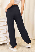 Basic Bae Soft Rayon Drawstring Waist Pants with Pockets in Multiple Colors