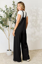 Double Take Wide Strap Overall with Pockets in Multiple Colors