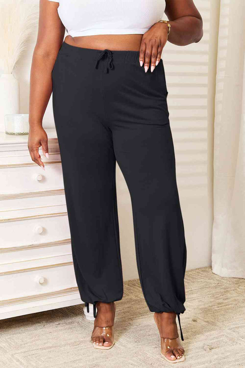 Basic Bae Soft Rayon Drawstring Waist Pants with Pockets in Multiple Colors