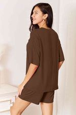 Basic Bae Soft Rayon Half Sleeve Top and Shorts Set in Multiple Colors