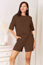 Basic Bae Soft Rayon Half Sleeve Top and Shorts Set in Multiple Colors