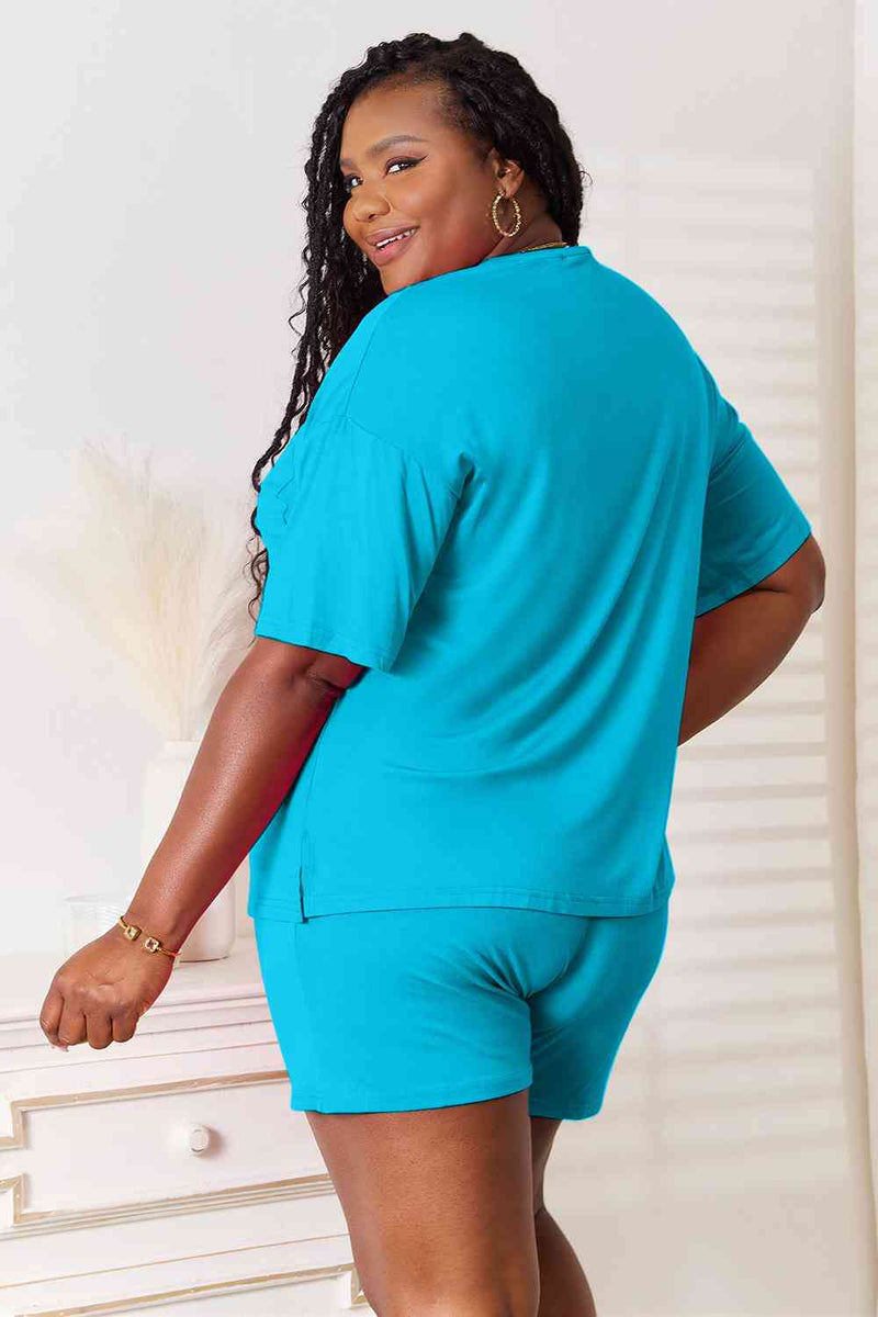 Basic Bae Soft Rayon Half Sleeve Top and Shorts Set in Multiple Colors