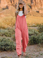 Double Take Sleeveless V-Neck Pocketed Jumpsuit in Multiple Colors